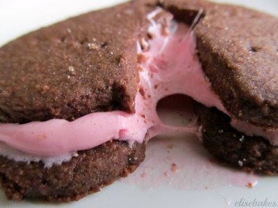 Strawberry Chocolate S'mores via elisebakes